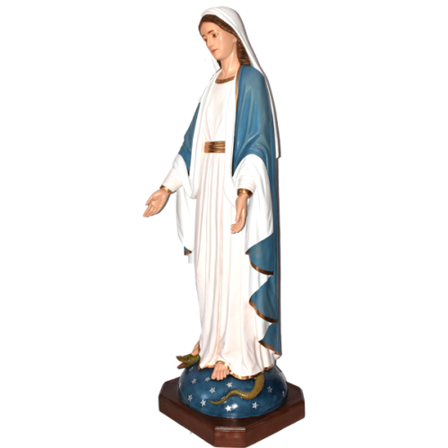 VIRGEN MILAGROSA ESTILIZADA - OUR LADY OF GRACE SLIM 183CM 72INCH - De lado 00216