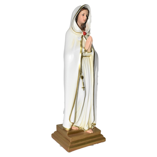 VIRGEN ROSA MÍSTICA 28CM 11INCH - De lado 03774