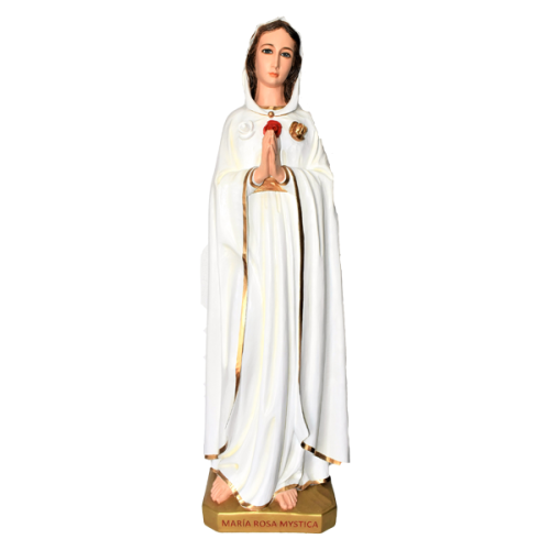 VIRGEN ROSA MÍSTICA 90CM 35INCH - De frente 03798