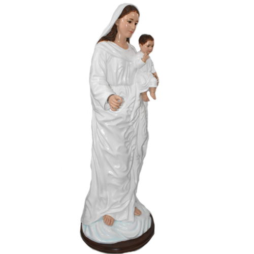 00360 Virgen de la Nube Con Joyeria – Our Lady of the Clouds with Jewelery 120cm 47INCH 3