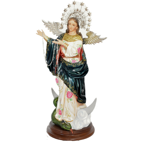 VIRGEN DE QUITO - OUR LADY OF QUITO 48CM 18INCH - De lado 03668