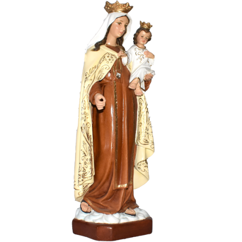 VIRGEN DEL CARMEN - OUR LADY OF MT. CARMEL 36CM 14INCH - De lado 03132