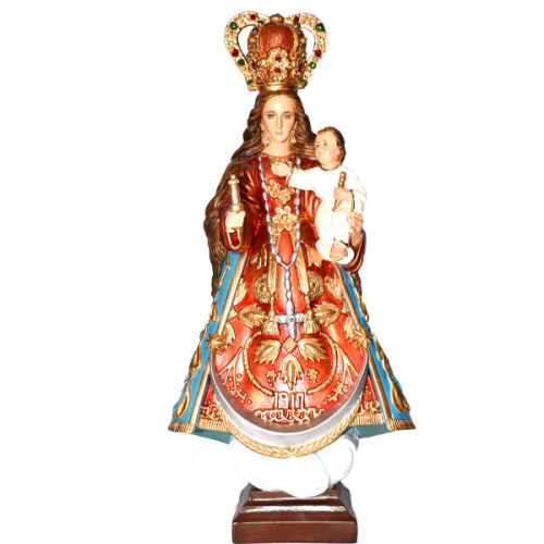 VIRGEN DEL CISNE CON ACCESORIOS DE RESINA - OLO EL CISNE WITH RESIN ACCESORIES 40CM 16INCH 01312