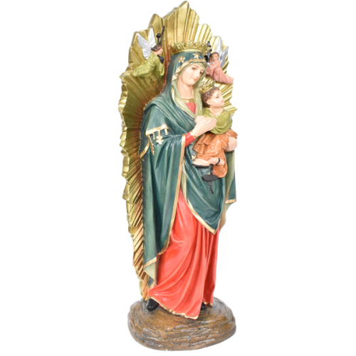 VIRGEN DEL PERPETUO SOCORRO - OUR LADY OF PERPETUAL HELP 29CM 12INCH - De lado 03620