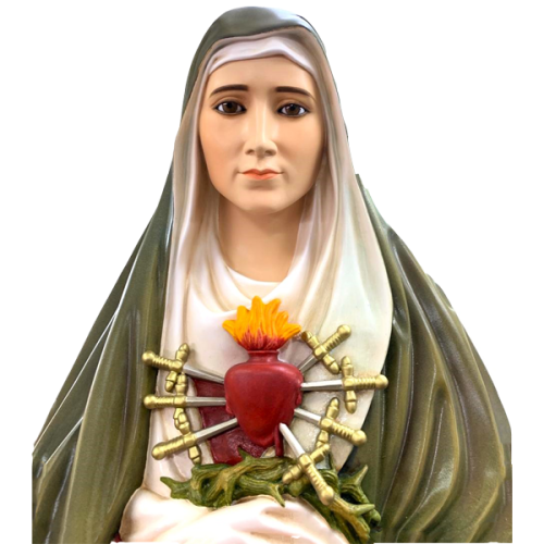 VIRGEN DOLOROSA DEL COLEGIO - OUR LADY OF SORROWS 120CM 47INCH - Plano medio 16118