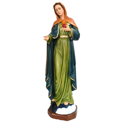 VIRGEN LLAMA DEL AMOR - MARY FLAME OF LOVE 48CM 19INCH 09943